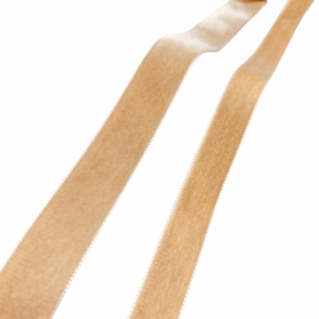 Fløyelsbånd -   Beige - 36 mm