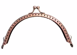 Veskelås buet - 12 cm - Antikk