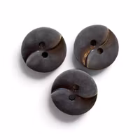 Bølgeknapp - Mørk Grå - 18 mm - K261468
