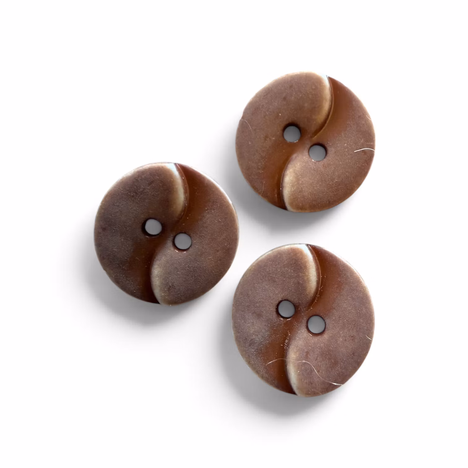 Bølgeknapp - Caramel - 18 mm - K261467