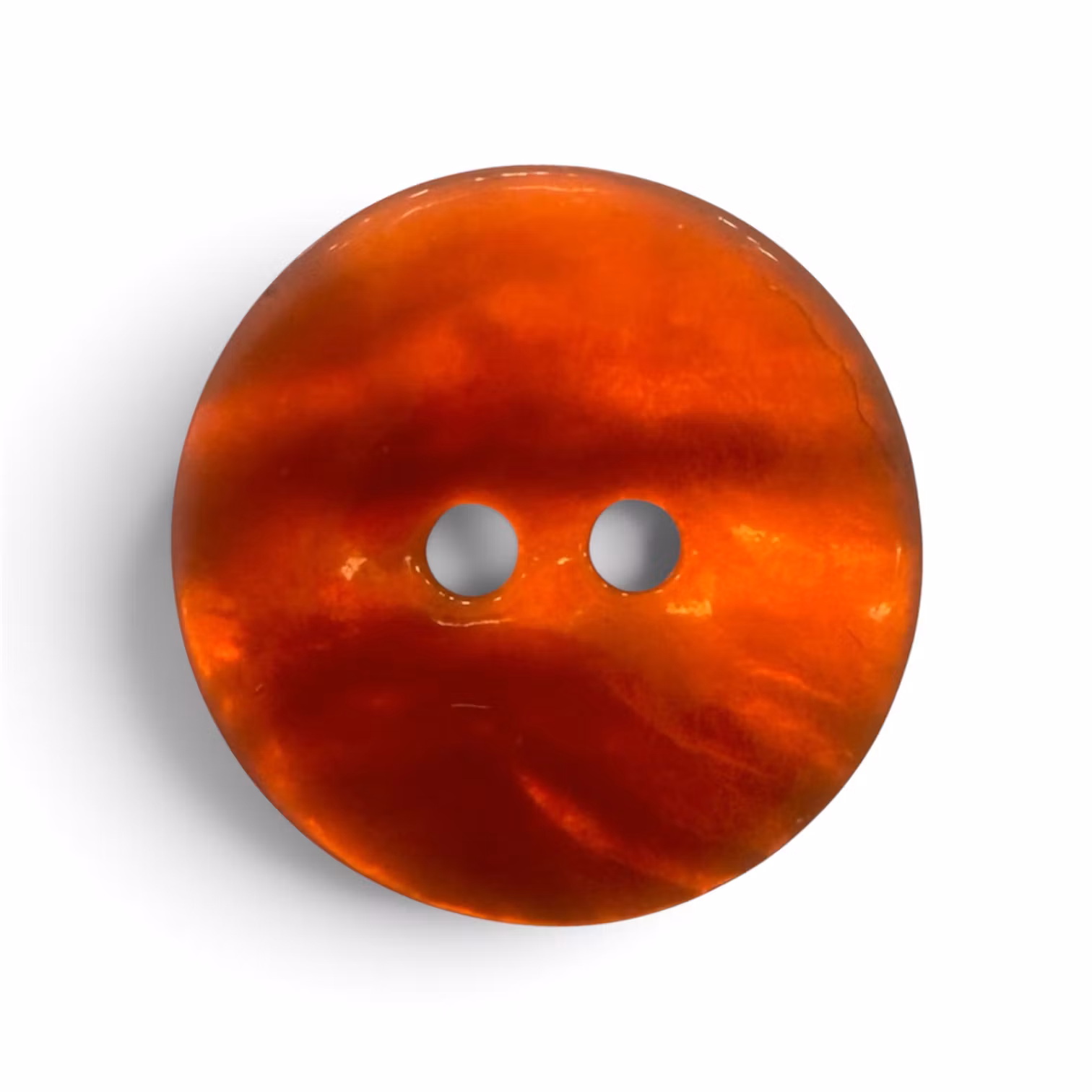 Perlemorknapp Orange - 18 mm - K340704