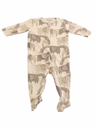 Pyjamas med fot, Next, stl 6-9 mån