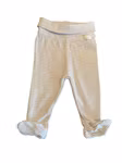 Randiga byxor med fot, H&M, stl 50