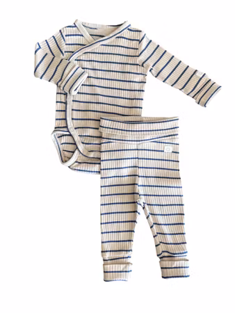 Ribbat/Randigt set från H&M, stl 56