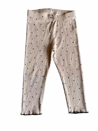 Ribbade/Prickiga leggings, H&M, stl 86