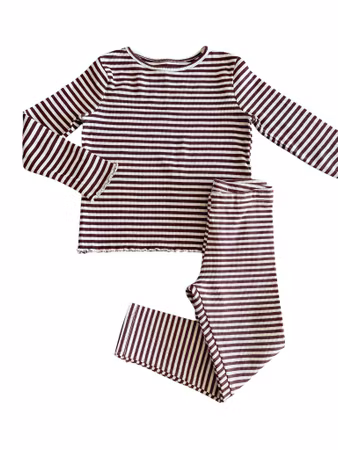 Ribbat/Randigt set från H&M, stl 98
