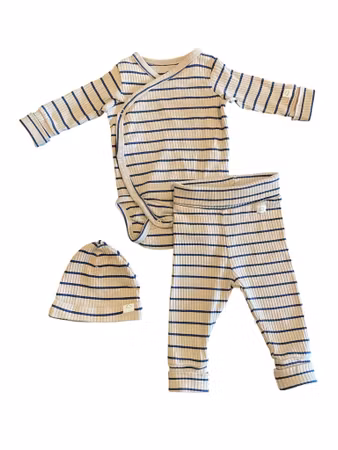 Ribbat/Randigt set, H&M, stl 62
