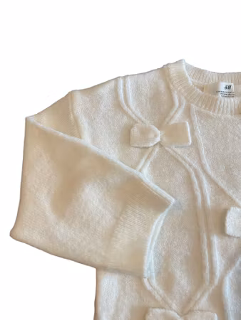Tröja med rosetter, H&M, stl 98/104