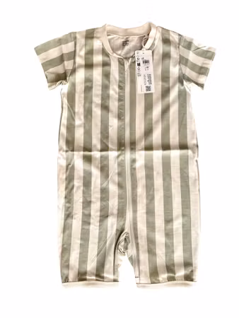 Randig/Kortärmad pyjamas, Lindex, stl 92