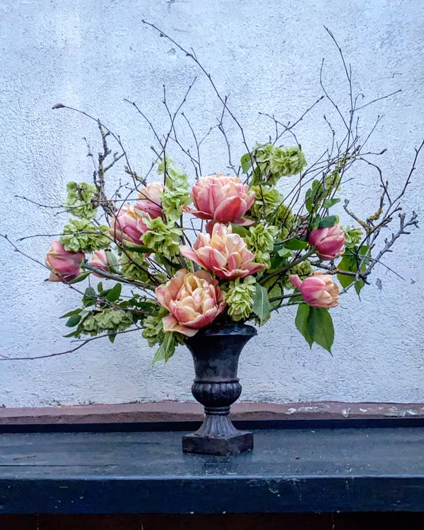 Pokal för blomsterarrangemang