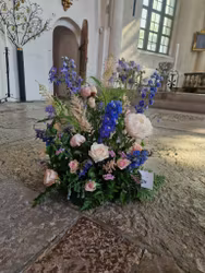 Havsblå och rosa - tuva