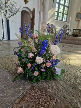 Havsblå och rosa - tuva