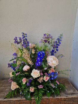 Havsblå och rosa - tuva