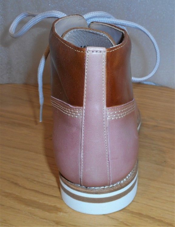 Snörkänga i rosa/brun kombination - fabrikat Amberone