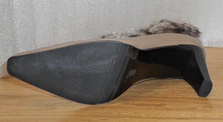 Krämbeige boots med pälskant - fabrikat Peter Kaiser