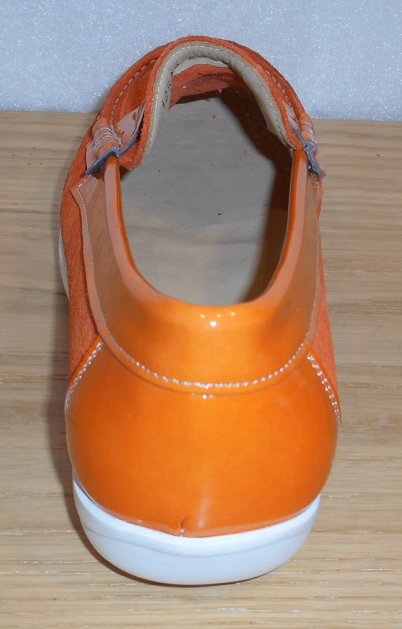 Orange mockasin - fabrikat Amberone