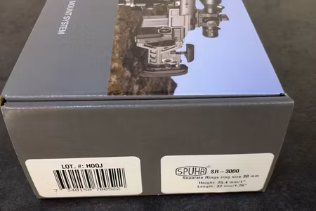 SPUHR SR-3000  Separata ringar Spuhr 30 mm – 25,4 mm höjd med vattenpass