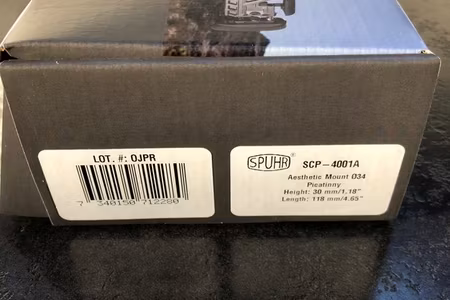 SPUHR SCP-4001A – Optikfäste 34 mm för Picatinny