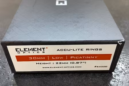 Element Optics ACCU-LITE – Kikarsiktesringar för picatinny & weaver