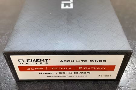 Element Optics ACCU-LITE – Kikarsiktesringar för picatinny & weaver
