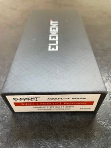 Element Optics ACCU-LITE – Kikarsiktesringar för picatinny & weaver 34mm