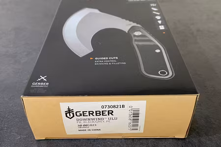 Gerber Downwind Ulu – Flåkniv med fodral i vaxad kanvas
