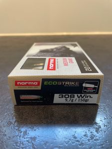 Norma ECOSTRIKE Silencer 308Win 150gr – Blyfri jaktammunition för ljuddämpare