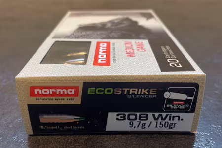 Norma ECOSTRIKE Silencer 308Win 150gr – Blyfri jaktammunition för ljuddämpare