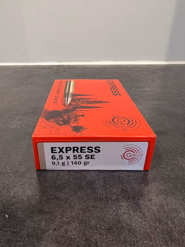 Geco Express 6,5x55 9,1g – Ej klass 1 jaktammunition med hög hastighet och precision
