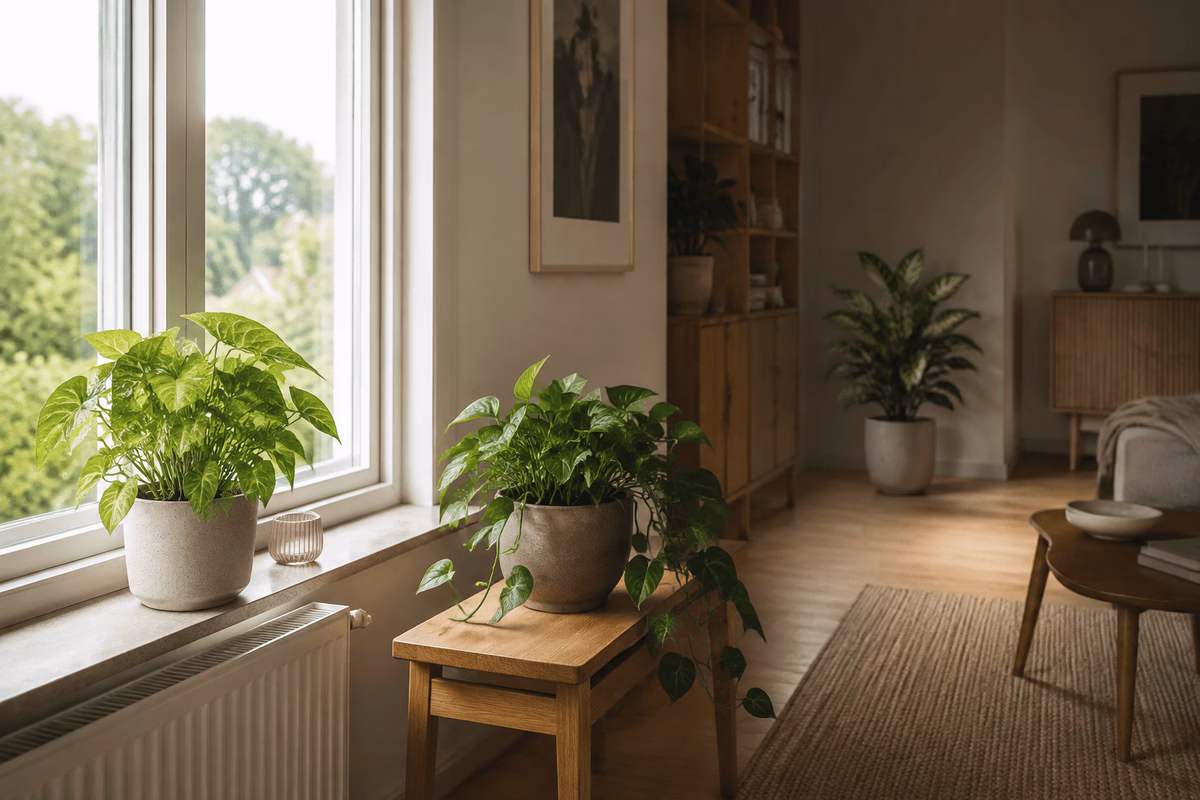 Hur långt från fönstret kan växter stå? Guide till rätt ljus