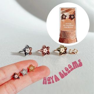 Hoya blommor guldörhängen