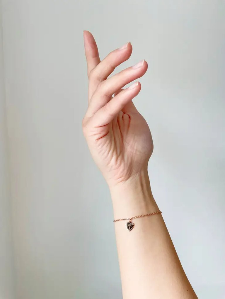 Armband Anthurium clarinervium blad