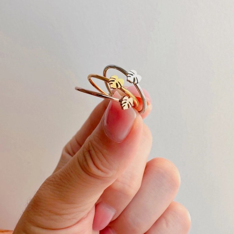 Ring Monstera blad
