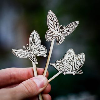 Stickling/eteriska oljor station fjärilar