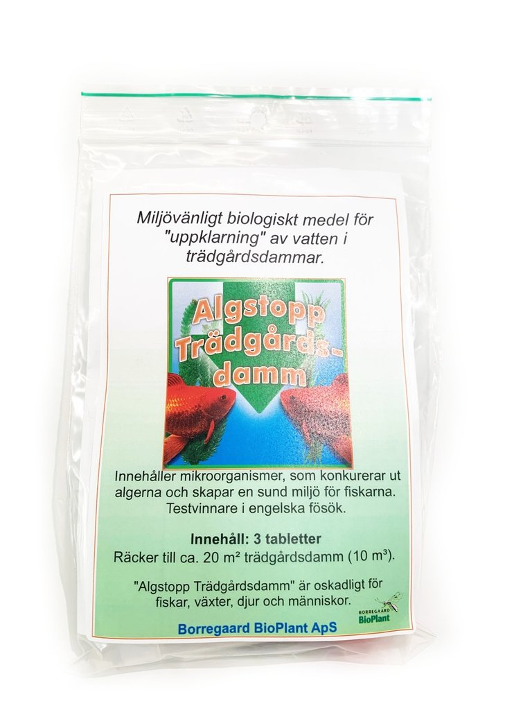 Algstopp trädgårdsdamm - 3 kapslar