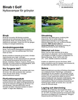 Binab Golf 40 g | Biologiskt skydd mot svampsjukdomar
