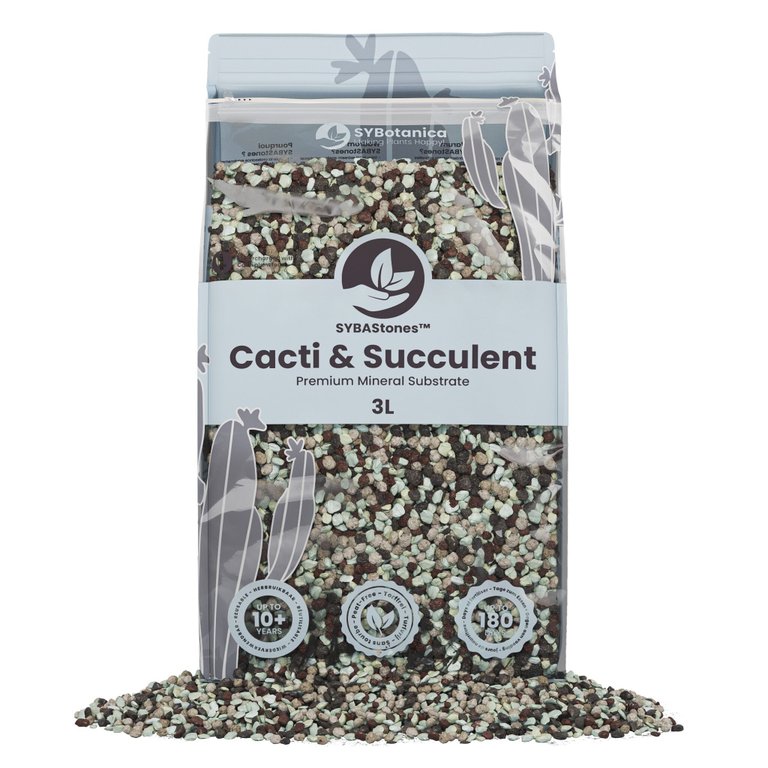 Mineralsubstrat för kaktus & suckulenter 3 L – Sybotanica