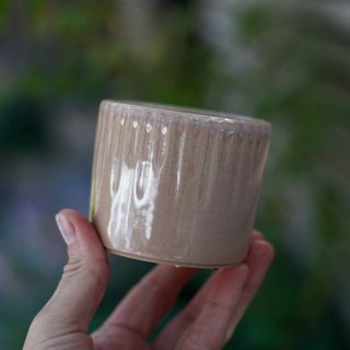 Minikruka Alba 6 cm – glaserad keramik i pastell