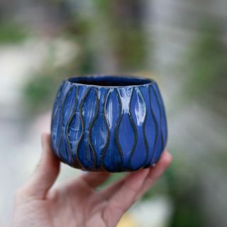 Minikruka Luna 6 cm – keramikkruka