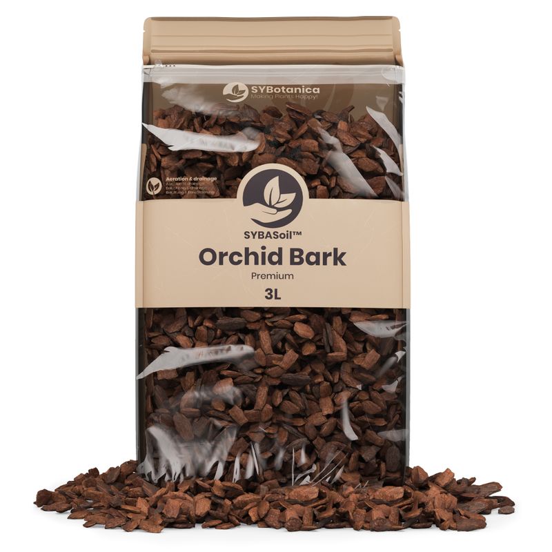 Sybotanica orkidébark 3 liter med grov struktur
