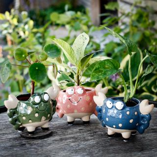 Minikruka Crusta 6 cm – Krabbformad keramikkruka