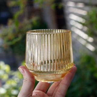 Minikruka Linea 6 cm – Ytterkruka i räfflat färgat glas