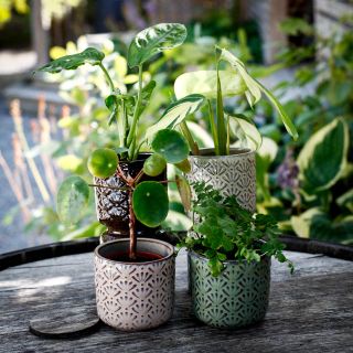 Minikruka Tessera 6 cm – Keramikkruka med mosaikmönster