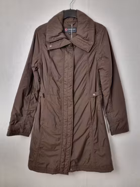 Vårkappa lättare fodrad i brunt från Kingsland stl XS