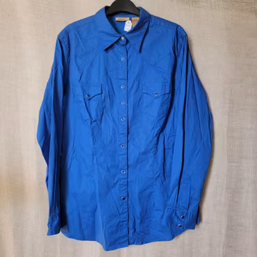 Westernskjorta stl L Dam i kornblått från Wrangler