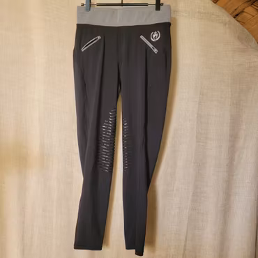 Ridtights svarta med silikonskodda knän stl L från RH