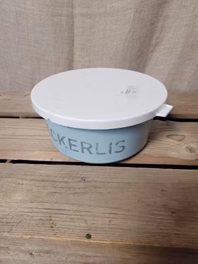 Foderbalja med lock 21 cm i diameter
