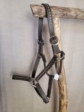 Lädergrimma stl cob/liten full i brunt