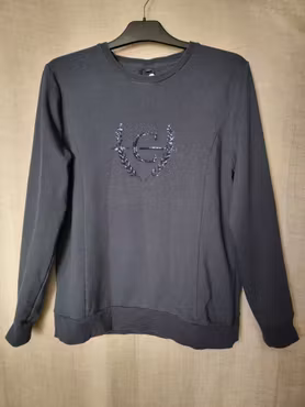 Collegetröja stl L i mörkblått från Covalliero