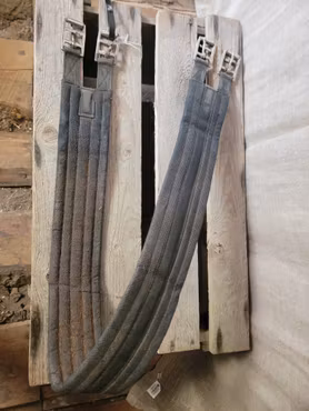 Textilgjord svart utan resår 120 cm från Bucas